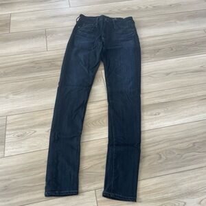 AG Adriano Goldschmied Dark Wash Farrah Skinny Jeans 26R‎